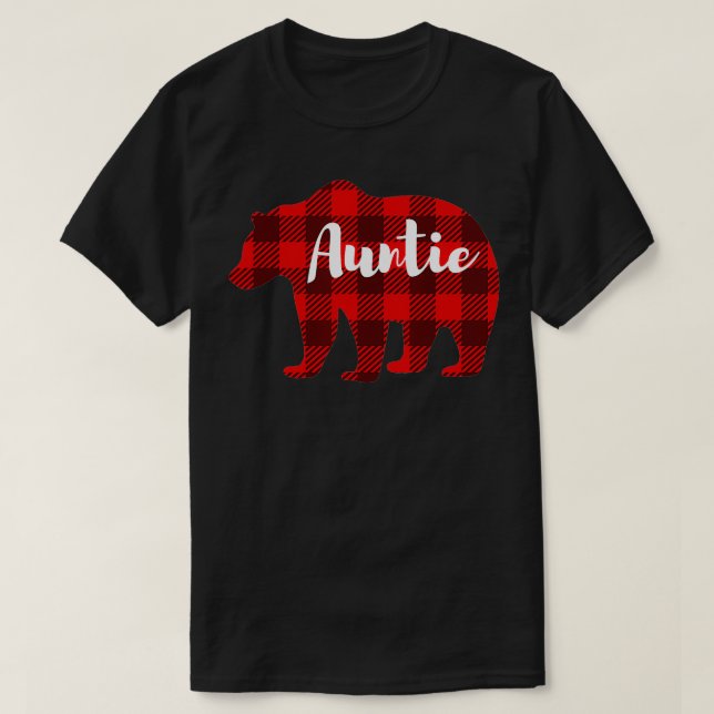 Auntie Bear Clothing Womens Gift Aunt Family Membe T-Shirt (Design Front)