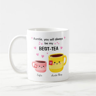 Auntie Bestie Valentines Tea Mug