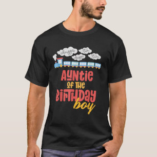Auntie Birthday Boy Train I m 2 Two Yr Old Chugga T-Shirt