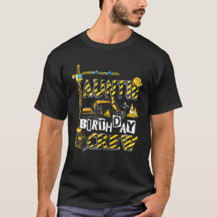 Auntie Birthday Crew Family Auntie Construction Bi T-Shirt