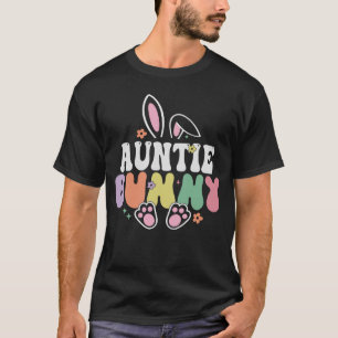 Auntie Bunny Women Easter Day Rabbit Grandma Famil T-Shirt