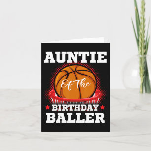 Auntie Bysketbyll Birthday Boy Family Byller B-day Card