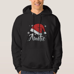 Auntie Christmas Santa Aunt Matching Family Group  Hoodie