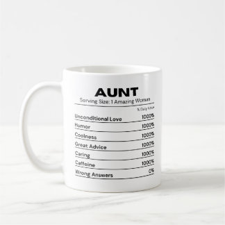  Auntie Cute Caring Best Aunt Coffee Mug