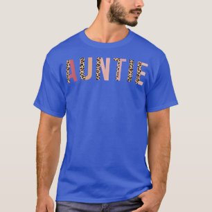 Auntie Cute Leopard Print Aunt Life Mother's Day T-Shirt