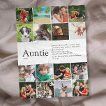 Auntie Definition Quote Photo Collage Fleece Blanket<br><div class="desc">Personalise for your special,  favourite Aunt or Auntie to create a unique gift. A perfect way to show her how amazing she is every day. Designed by Thisisnotme©</div>
