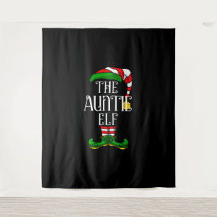 Auntie Elf Family Matching Christmas Group Tapestry