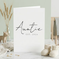 Auntie EST Year Sweet Announcement Script Design
