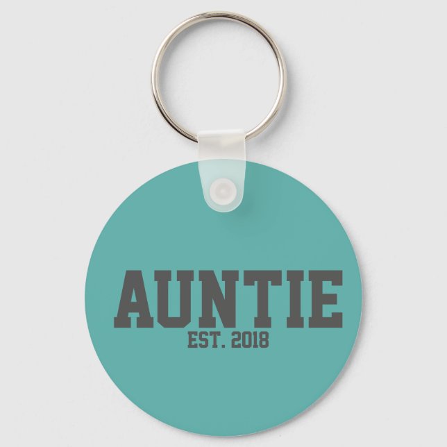 Auntie established key chain (Front)