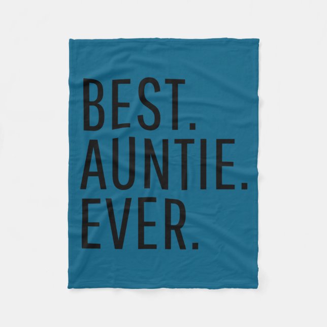 Auntie Ever Funny Auntie  Fleece Blanket (Front)