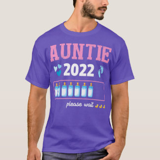Auntie Gender Reveal Boy 2022 Funny Pregnancy Anno T-Shirt