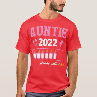 Auntie Gender Reveal Girl 2022 Funny Pregnancy Ann T-Shirt