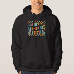 Auntie Godmother Bestie Groovy Aunt Era Besties Be Hoodie