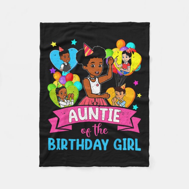 Auntie Gracie's Corner Birthday Dolls Cute Party G Fleece Blanket (Front)