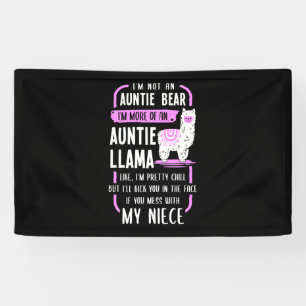 Auntie Llama Banner