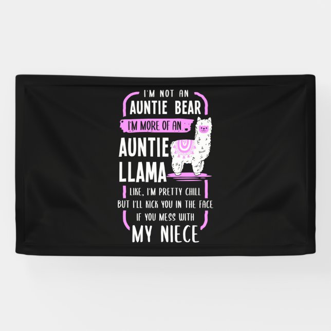 Auntie Llama Banner (Horizontal)