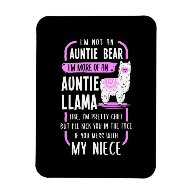 Auntie Llama Magnet (Vertical)