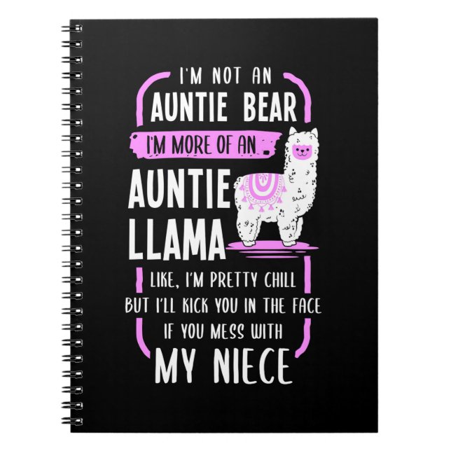 Auntie Llama Notebook (Front)