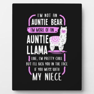 Auntie Llama Plaque