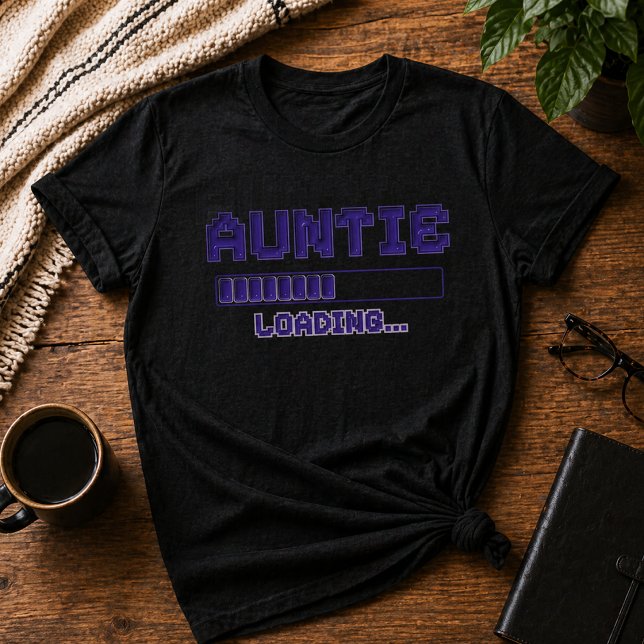 Auntie Loading Pregnancy Reveal Shirt (Creator Uploaded)