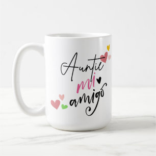 Auntie mi amigo baby clothes gift coffee mug
