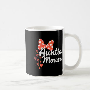 Auntie mouse cute minnie bow hearts aunt family coffee mug