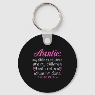 Auntie My Siblings Children Are My Children-01.Png Key Ring