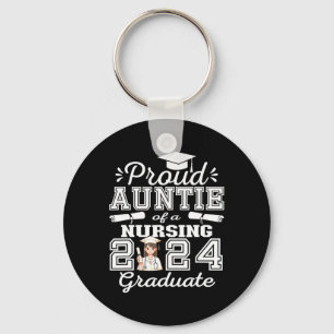 Auntie Of A Nursing Graduate 2024 Girl Family Matc Key Ring
