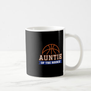 Auntie Of Rookie 1st Birthday Sketll Theme Matchin Coffee Mug