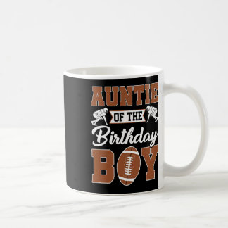 Auntie Of The Birthday Boy Football Party Family M Coffee Mug