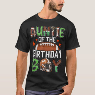 Auntie Of The Birthday Boy Game Day T-Shirt