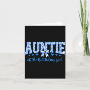 Auntie of The Birthday Girl Blue Chinoiserie Card