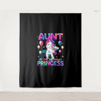 Auntie of the Birthday Princess Girl Flossing Unic