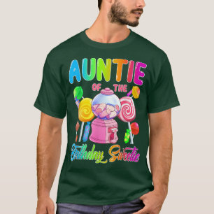 Auntie of the Birthday Sweetie Candy Girl Matching T-Shirt