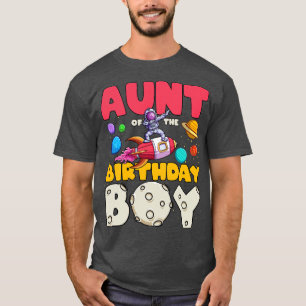 Auntie of the Dabbing Astronaut Birthday Boy Match T-Shirt