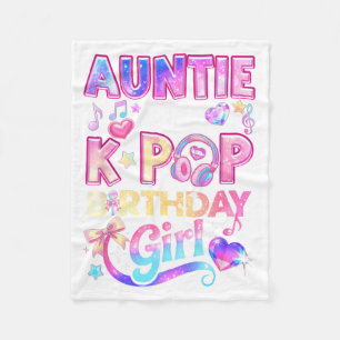 Auntie of The K-Pop Birthday Girls Korean Music Fleece Blanket