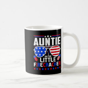 Auntie of The Little Firecracker Fourth of July Coffee Mug