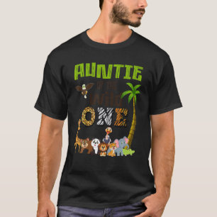 Auntie Of The Wild One Zoo Themed 1st Birthday Par T-Shirt