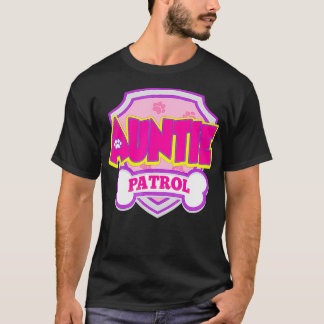 Auntie Patrol Dog Funny Gift Birthday Party  T-Shirt