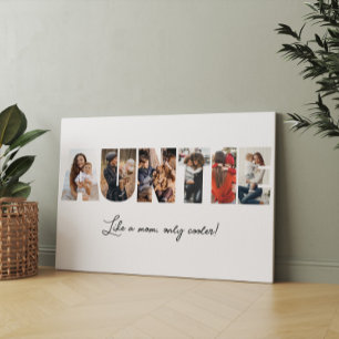 Auntie Photo Collage Canvas Print