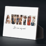 Auntie Photo Collage Plaque<br><div class="desc">This is a photo collage plaque that spells out the word AUNTIE along with a custom message. This is the perfect gift for an aunt for aunt's day,  her birthday or Christmas.</div>