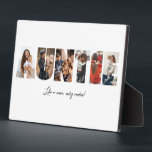 Auntie Photo Collage Plaque<br><div class="desc">This is a photo collage plaque that spells out the word AUNTIE along with a custom message. This is the perfect gift for an aunt for aunt's day,  her birthday or Christmas.</div>