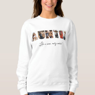 Auntie Photo Collage Sweatshirt