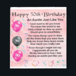 Auntie Poem 30th Birthday Notepad<br><div class="desc">A great gift for an auntie on her 30th birthday</div>