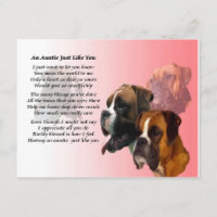 Auntie Poem - Boxer Dog