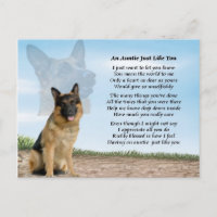 Auntie poem - German Shepherd Dog