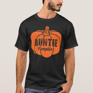 Auntie Pumpkin Matching Family Halloween Thanksgiv T-Shirt