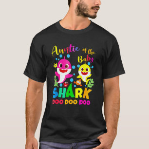 Auntie Shark Birthday Auntie Shark Family Mother' T-Shirt