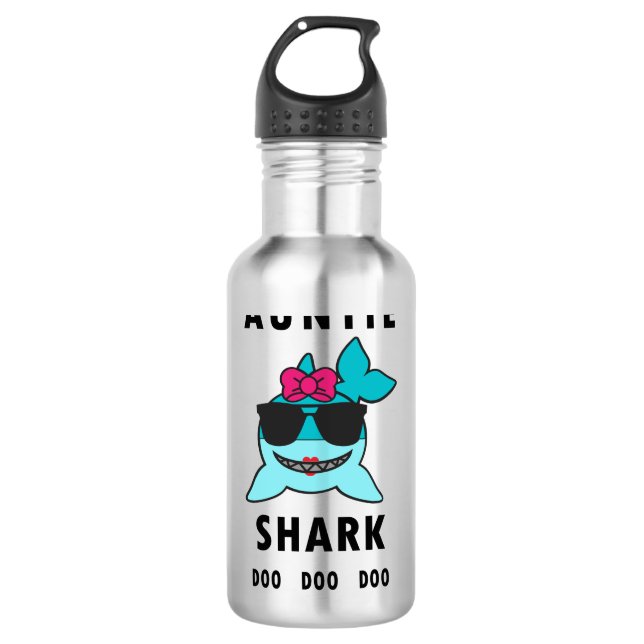 AUNTIE SHARK DOO DOO DOO 710 ML WATER BOTTLE (Front)
