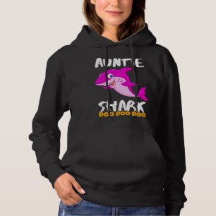 Auntie Shark Last Minute Hoodie